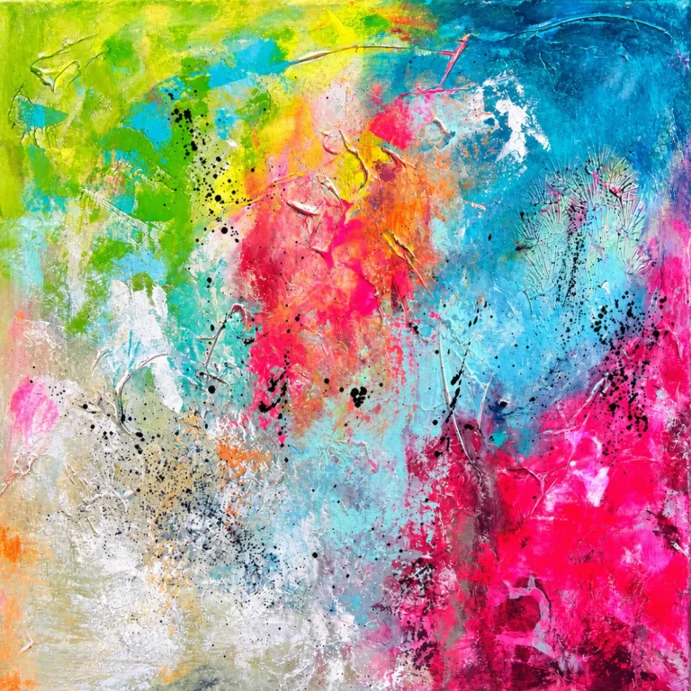 Matière by Luxe et Ligne Aruba 50x50 cm-es kortárs strukturált absztrakt festmény